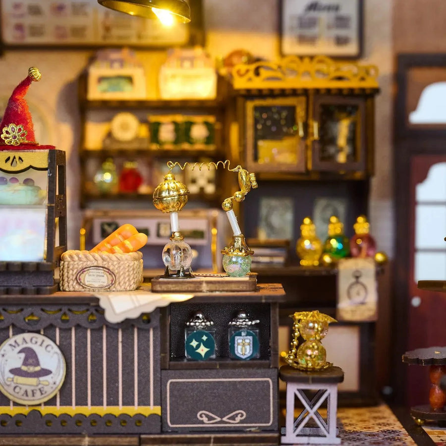 Hands Craft Diy Miniature House Kit: Magic Café Hands Craft Diy Miniature House Kit: Magic Café