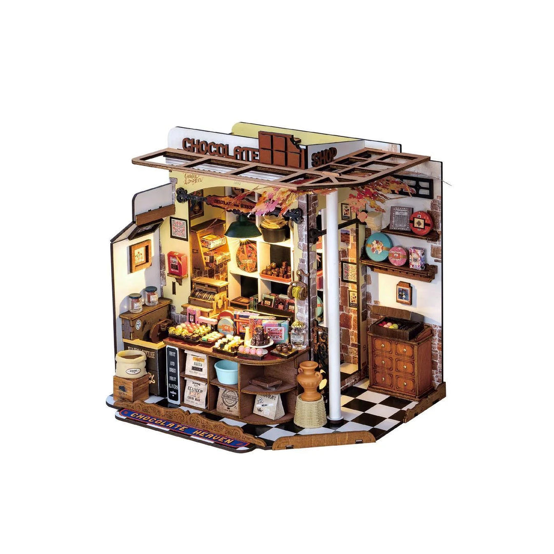 Hands Craft Henry's Chocolate DIY Miniature House Kit Hands Craft Henry's Chocolate DIY Miniature House Kit