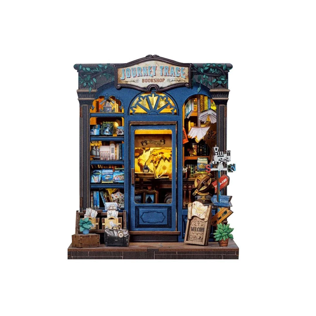 Hands Craft Journey Trace Bookshop Florist DIY Book Nook Kit Hands Craft Journey Trace Bookshop Florist DIY Book Nook Kit