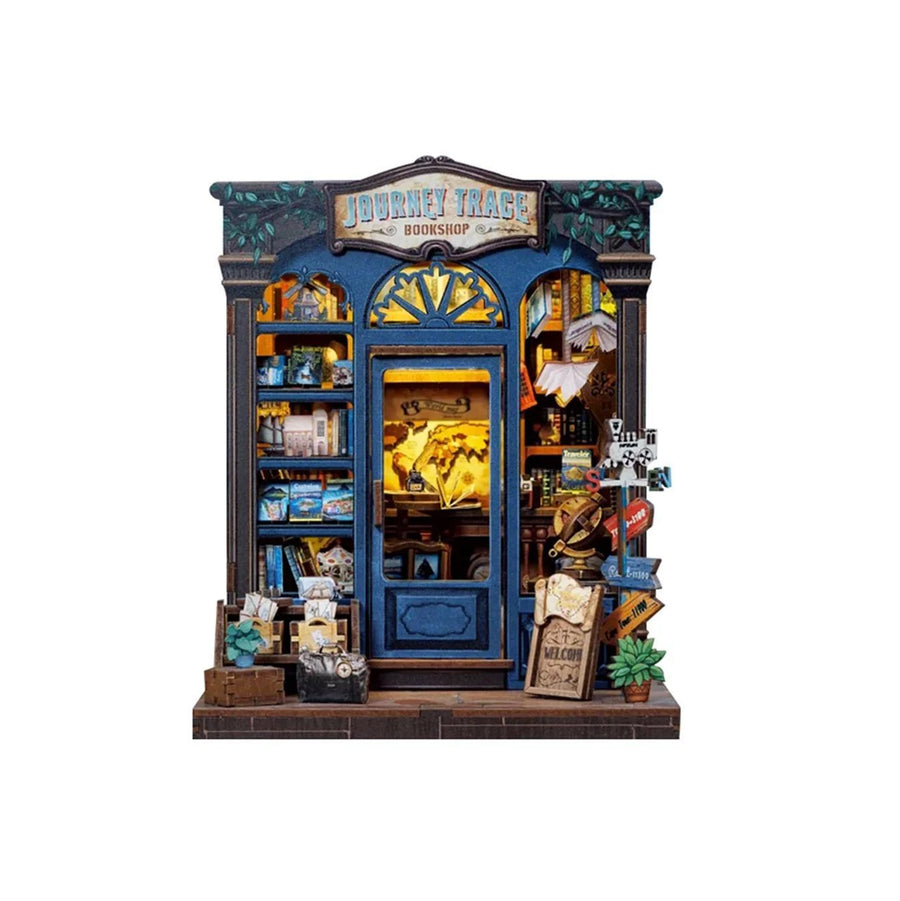 Hands Craft Journey Trace Bookshop Florist DIY Book Nook Kit Hands Craft Journey Trace Bookshop Florist DIY Book Nook Kit
