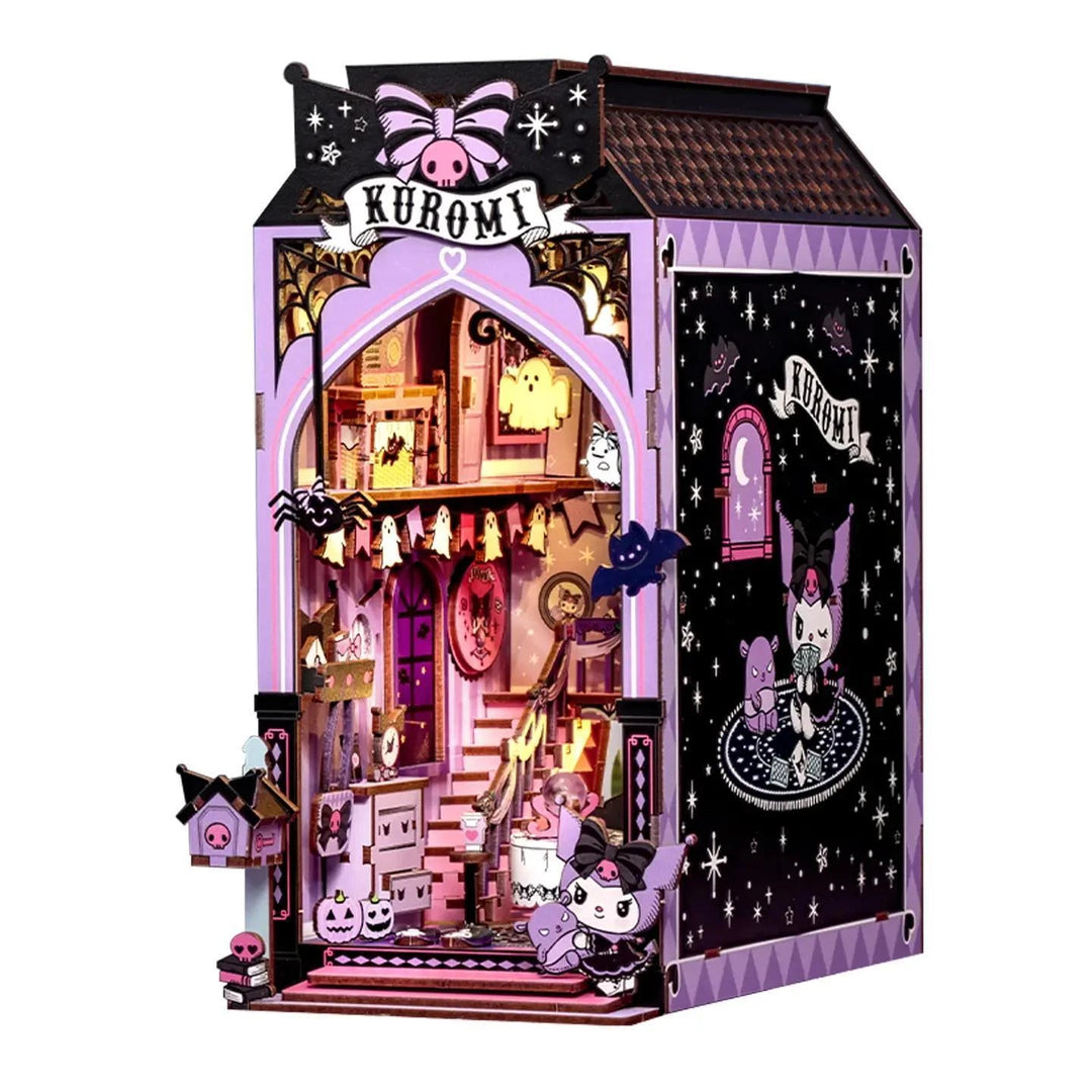 Hands Craft Kuromi Spooky House - Diy Book Nook Kit Hands Craft Kuromi Spooky House - Diy Book Nook Kit