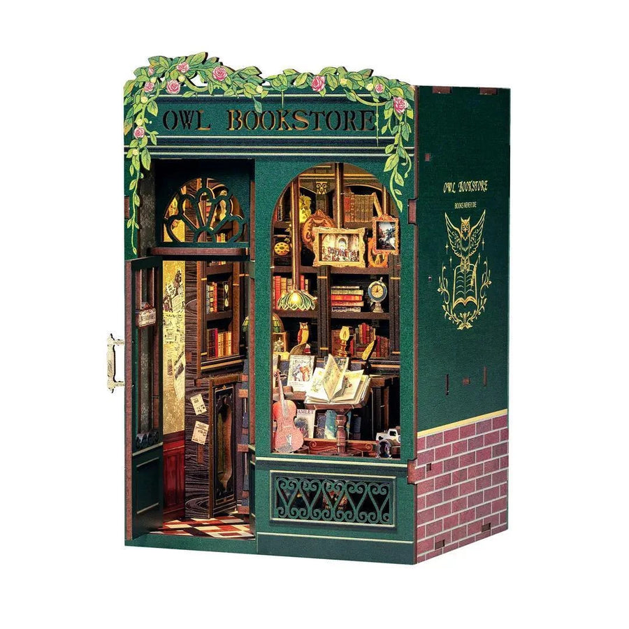 Hands Craft Owl Bookstore DIY Book Nook Kit Hands Craft Owl Bookstore DIY Book Nook Kit