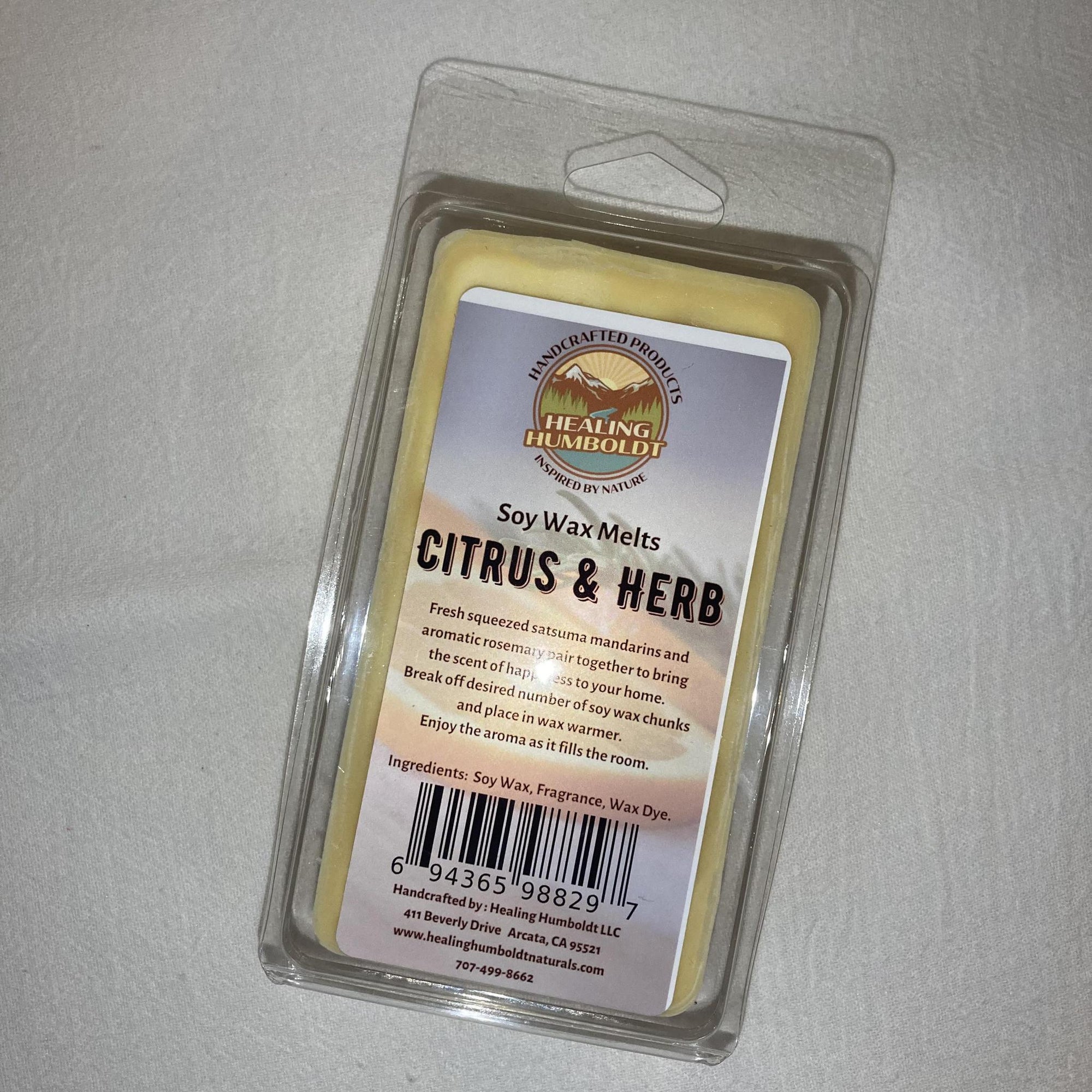 Healing Humboldt Fragrance Wax Melts | Citrus Herb