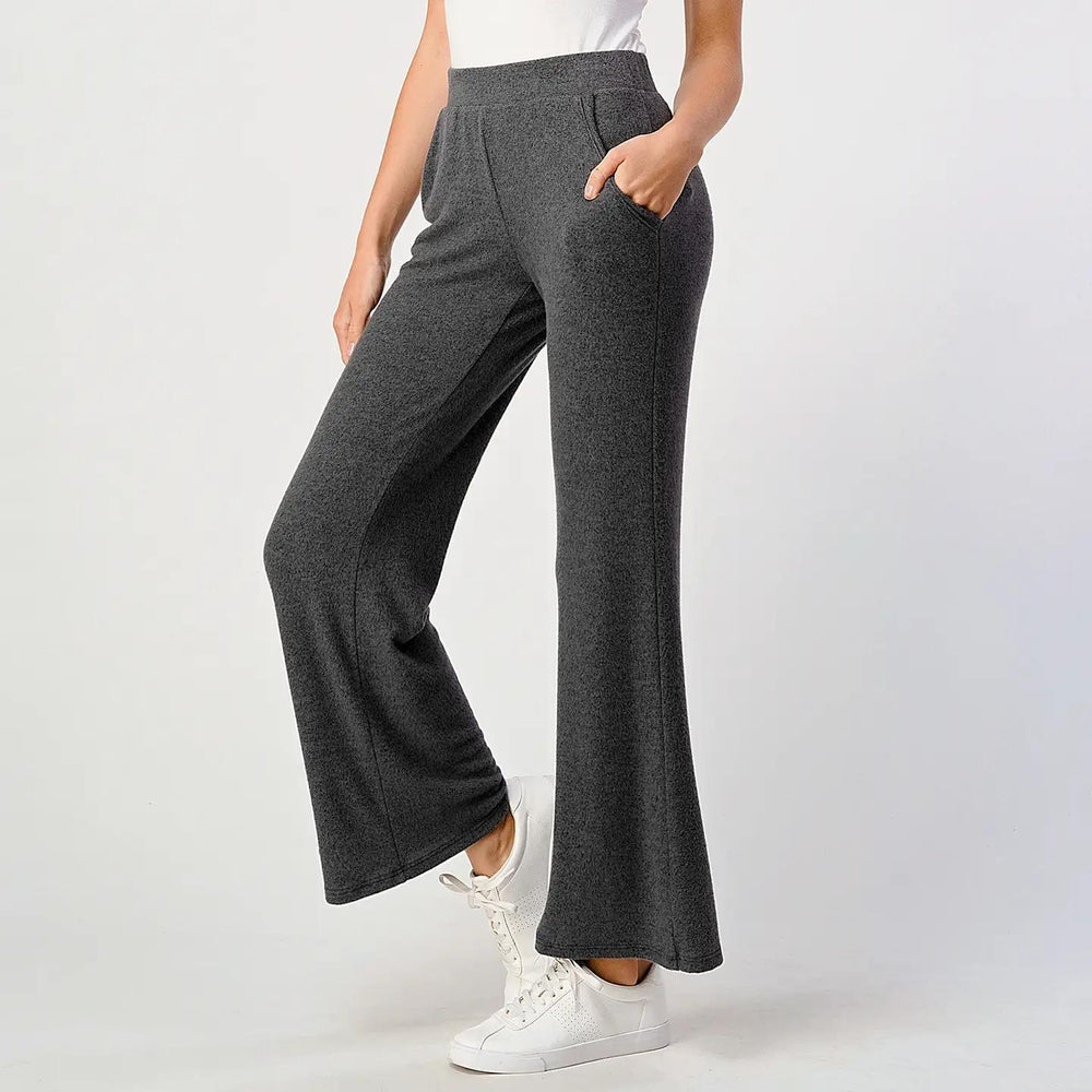 Heimious Brushed Knit Long Lounge Pants w/ Pockets Heimious Brushed Knit Long Lounge Pants w/ Pockets