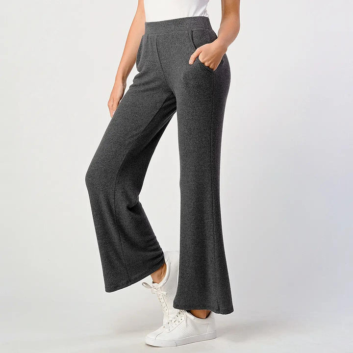 Heimious Brushed Knit Long Lounge Pants w/ Pockets Heimious Brushed Knit Long Lounge Pants w/ Pockets