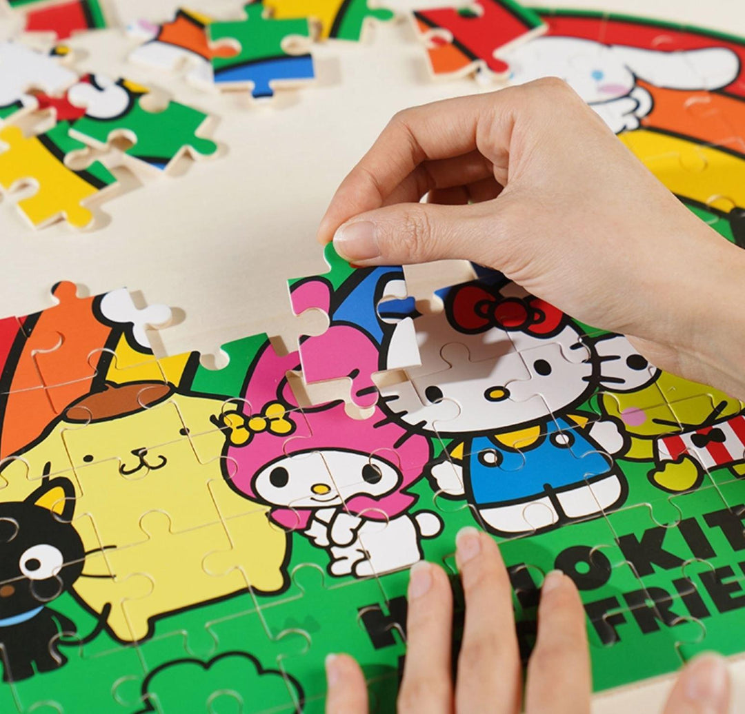 Hello Kitty Wooden Jigsaw Puzzle: Hello Kitty Rainbow