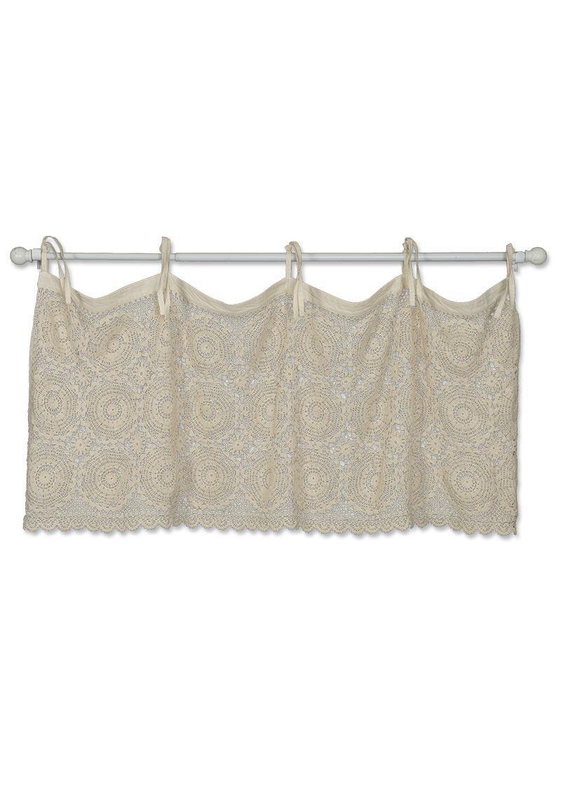 Heritage Lace Curtains | Crochet Envy Medallion Valance Heritage Lace Curtains | Crochet Envy Medallion Valance