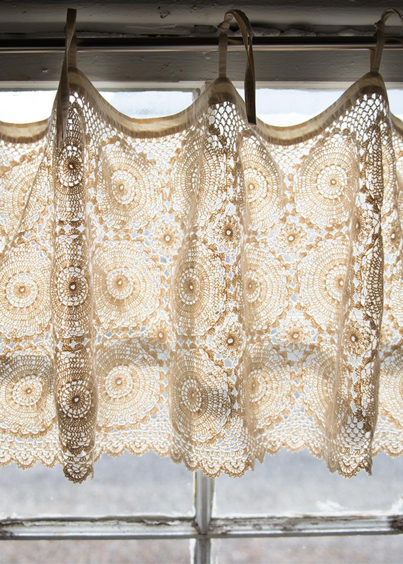 Heritage Lace Curtains | Crochet Envy Medallion Valance Heritage Lace Curtains | Crochet Envy Medallion Valance