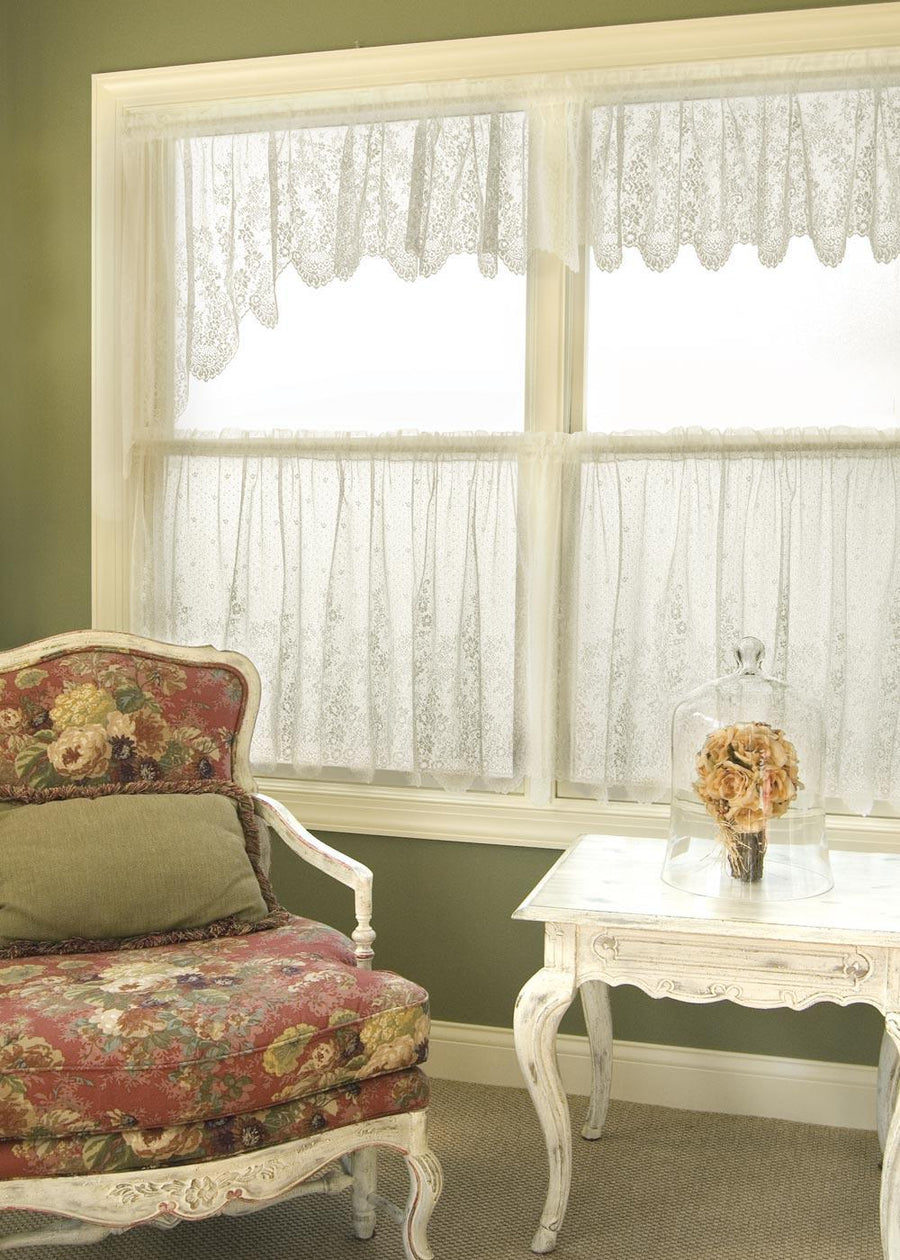 Heritage Lace Curtains | Floret Swag Pair