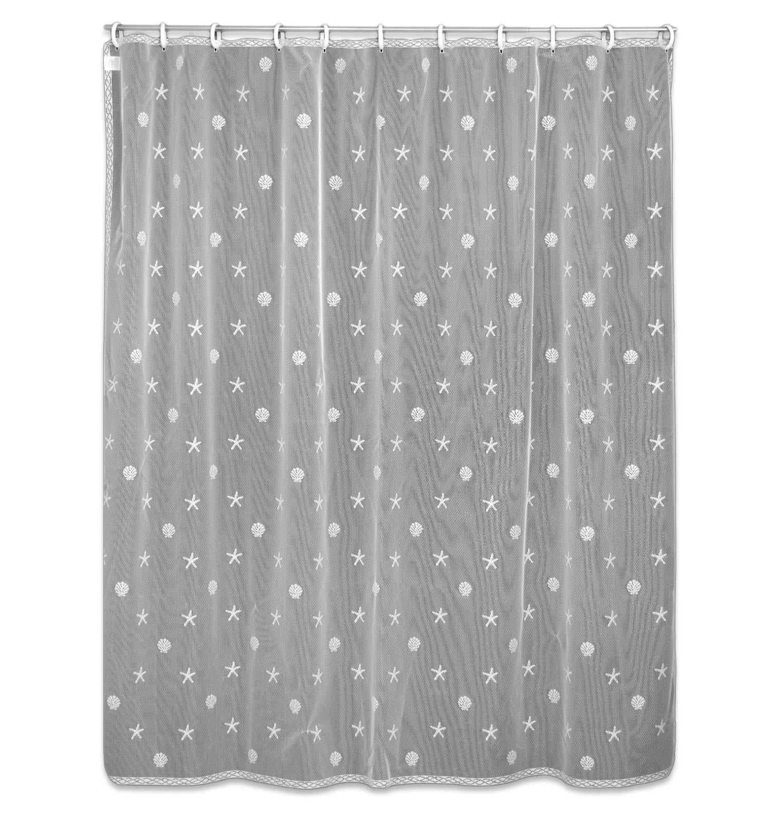 Heritage Lace Curtains | Sand Shell Shower Curtain