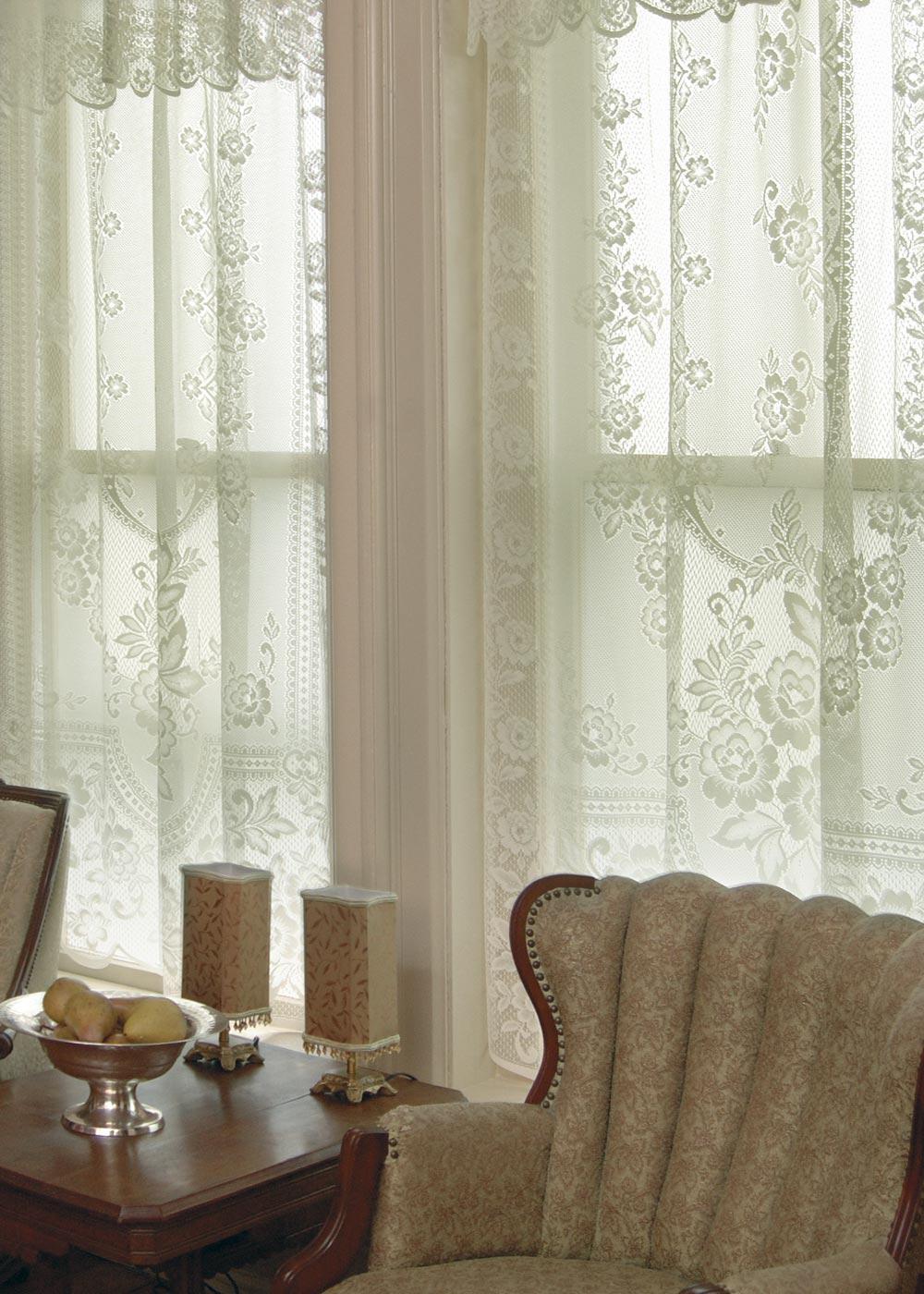 Heritage Lace Curtains | Victorian Rose Panel