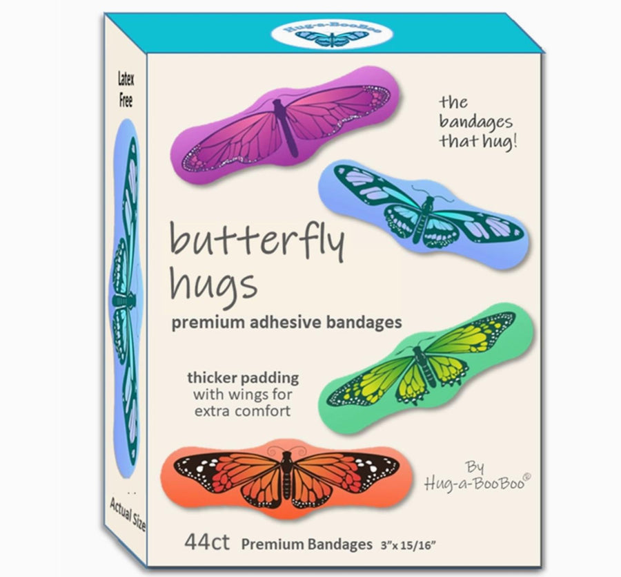 Hug-a-BooBoo "Butterfly Hugs" Premium Bandages