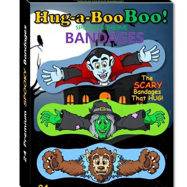Hug-a-BooBoo Halloween Spooky Super Fun Hugging Monster Bandages 24CT Hug-a-BooBoo Halloween Spooky Super Fun Hugging Monster Bandages 24CT