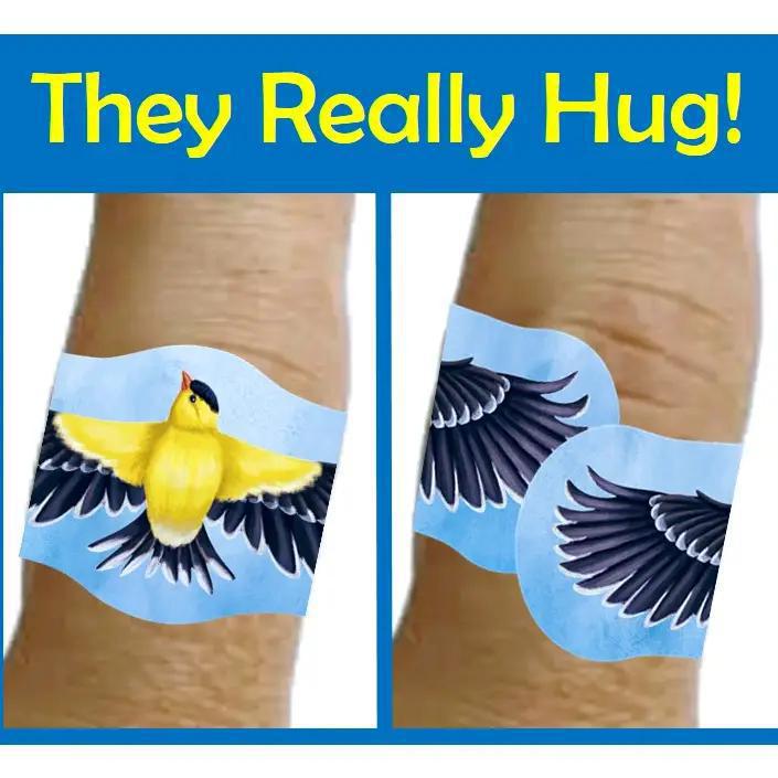 Hug-a-BooBoo "Hugging Birds" Premium Novelty Bird Bandages 24ct Box Hug-a-BooBoo "Hugging Birds" Premium Novelty Bird Bandages 24ct Box