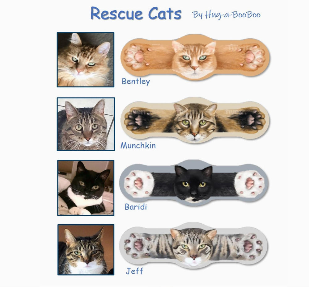 Hug-a-BooBoo "Hugging Paws" Premium Cat Bandages