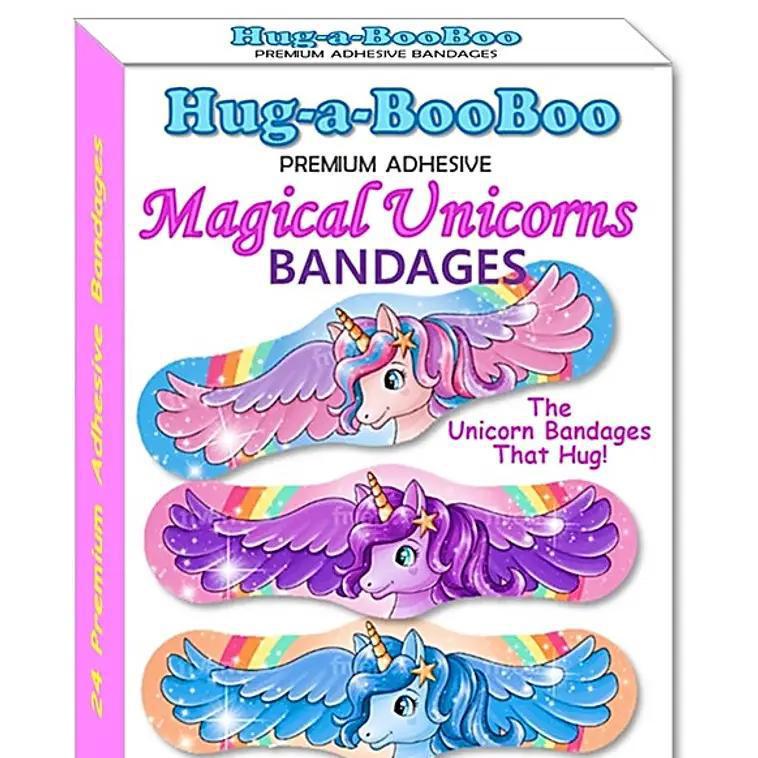 Hug-a-BooBoo Magical Unicorns Premium Adhesive Bandages - 24ct Box Hug-a-BooBoo Magical Unicorns Premium Adhesive Bandages - 24ct Box