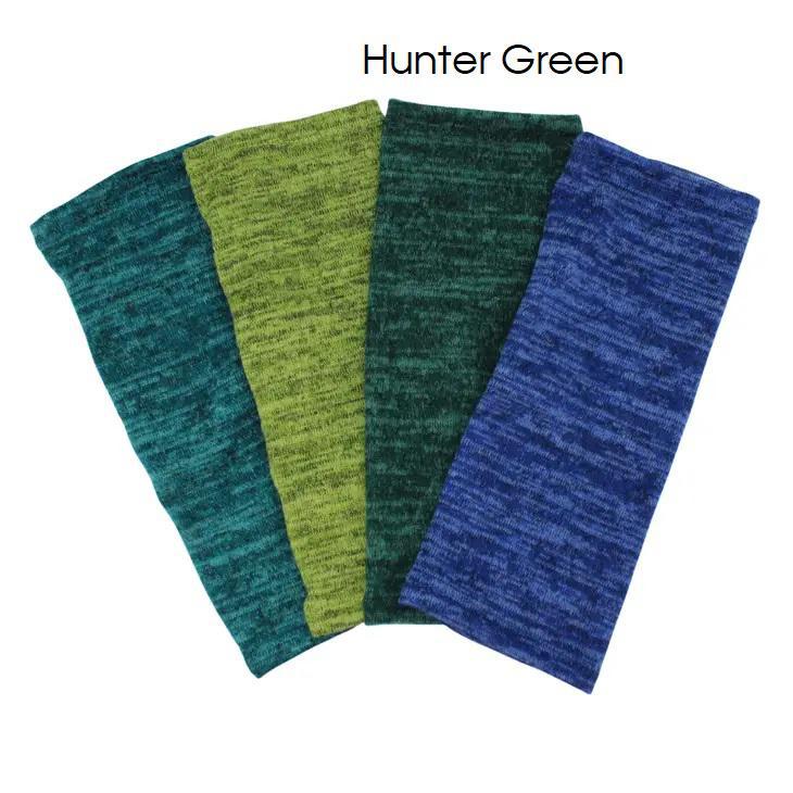 Heather Jersey Fingerless Gloves Hunter Green