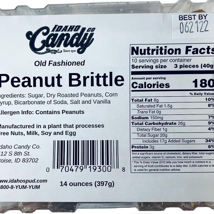 Idaho Candy Co. Peanut Brittle