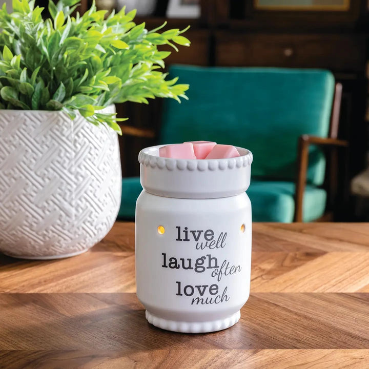 Illumination Fragrance Warmer | Deluxe- Live, Laugh, Love Illumination Fragrance Warmer | Deluxe- Live, Laugh, Love