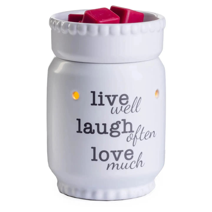 Illumination Fragrance Warmer | Deluxe- Live, Laugh, Love Illumination Fragrance Warmer | Deluxe- Live, Laugh, Love