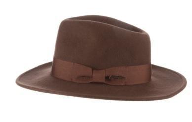 Indian Jones Belloq Indy Crushable Wool Felt Hat | Brown