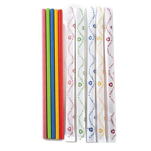 Individually Wrapped Paper Party Straws