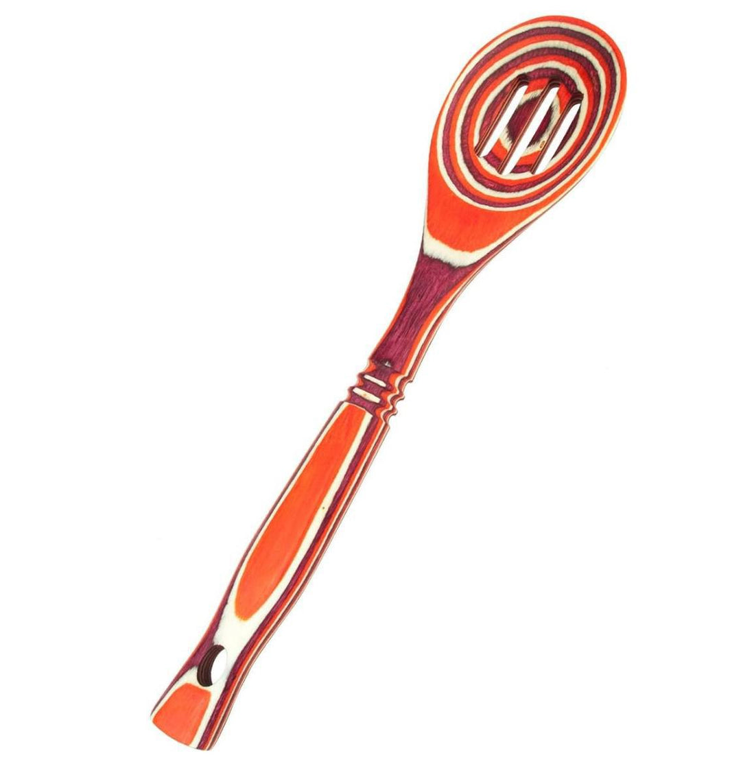 Island Bamboo Pakka Slotted Spoon | Red