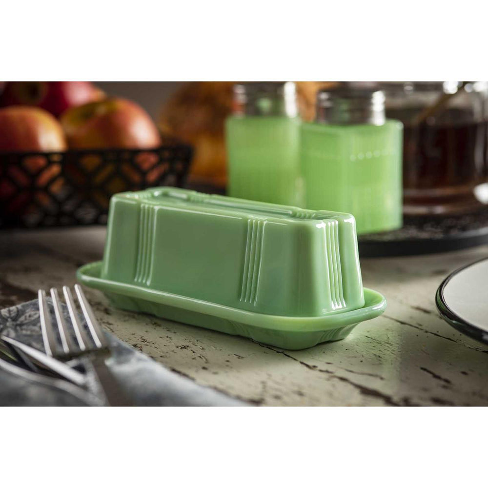 Jadeite Glass Butter Dish Jadeite Glass Butter Dish