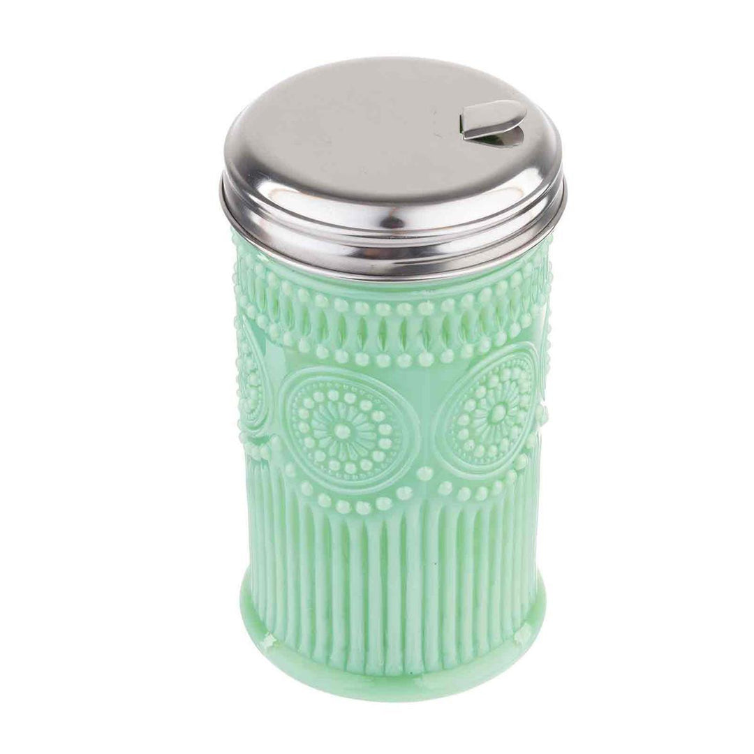 Jadeite Glass Sugar Shaker Jadeite Glass Sugar Shaker