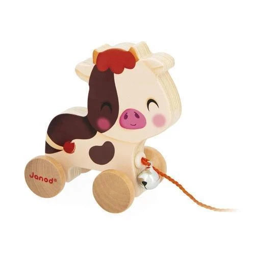 Janod Walking Farm Wooden Pull along toy Janod Walking Farm Wooden Pull along toy