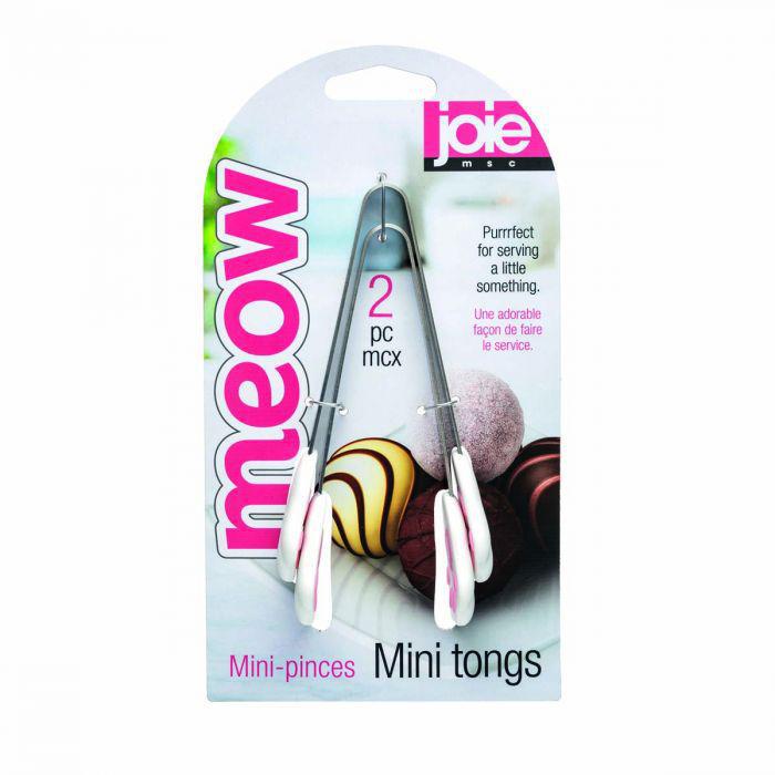 Joie Meow Mini Serving Tongs, Set of 2 Joie Meow Mini Serving Tongs, Set of 2
