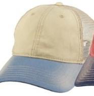 Unstructured Cotton with Mesh Baseball Cap | Spruce Khaki/Blue
