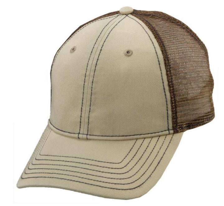 Unstructured Cotton with Mesh Baseball Cap | Spruce Khaki