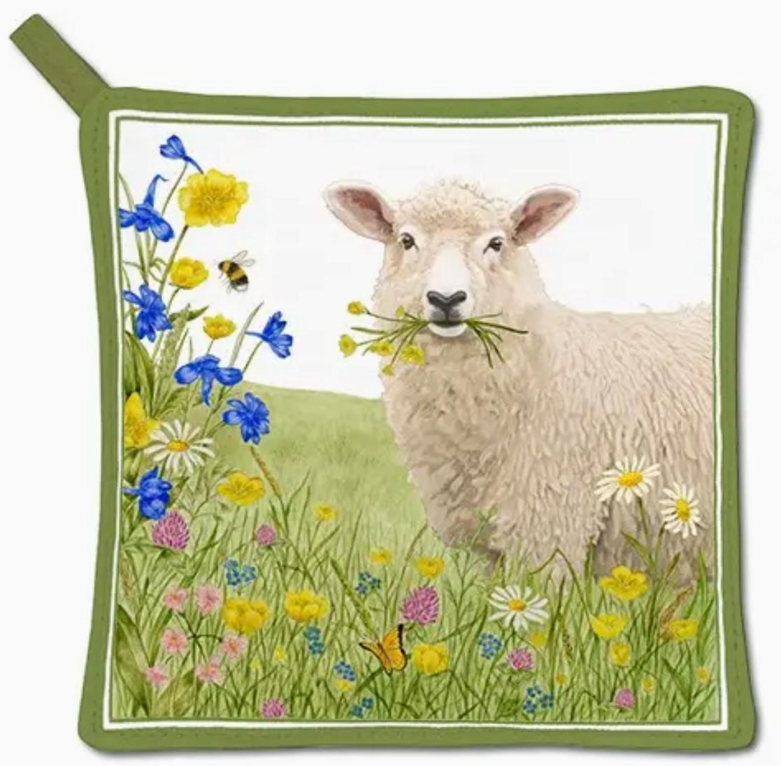 Kitchen Potholder | Spring Sheep