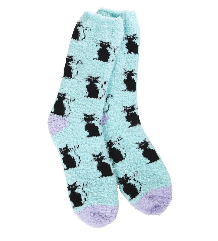 World's Softest Socks Holiday Halloween Cozy Winter Crew Kitty