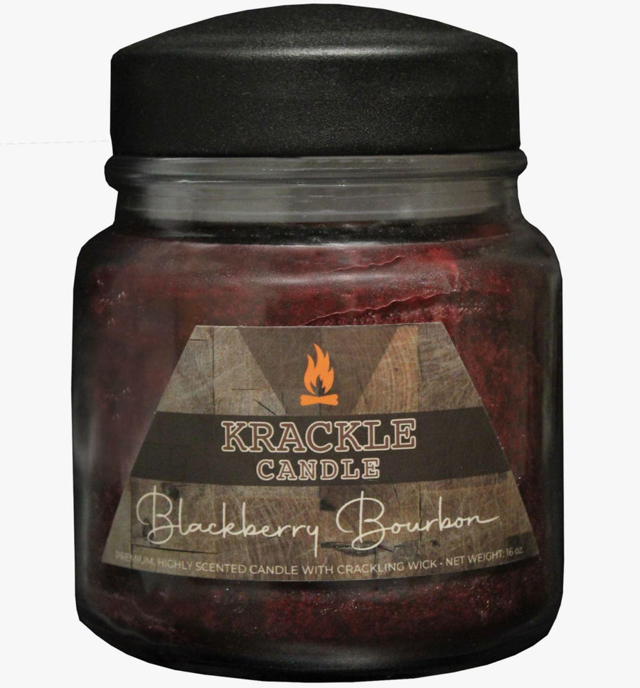 Krackle Candle | Blackberry Bourbon Krackle Candle | Blackberry Bourbon