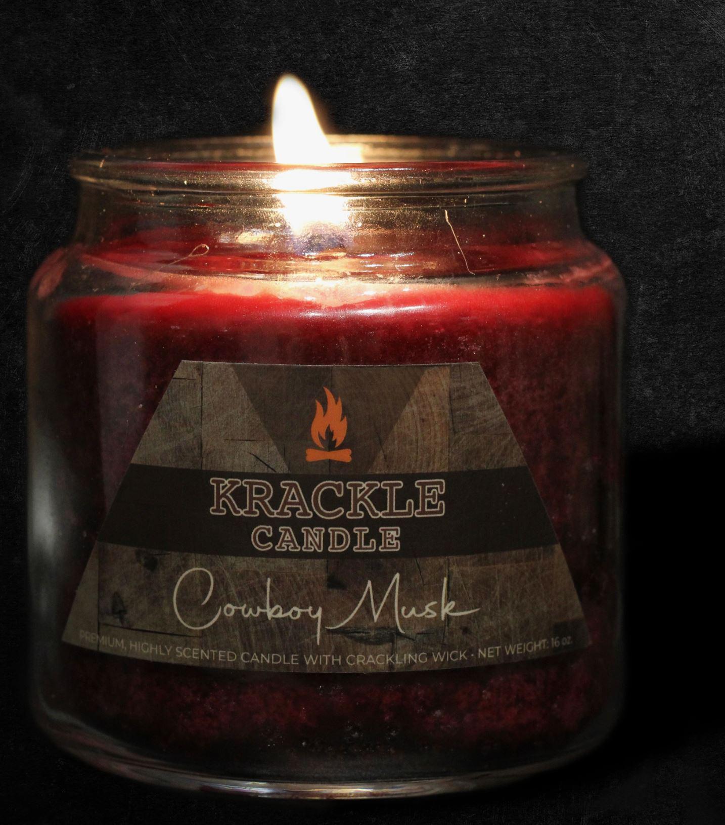 Krackle Candle | Cowboy Musk