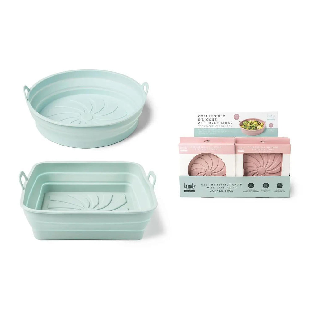 Krumbs Kitchen® Essentials Collapsible Silicone Air Fryer Basket Krumbs Kitchen® Essentials Collapsible Silicone Air Fryer Basket