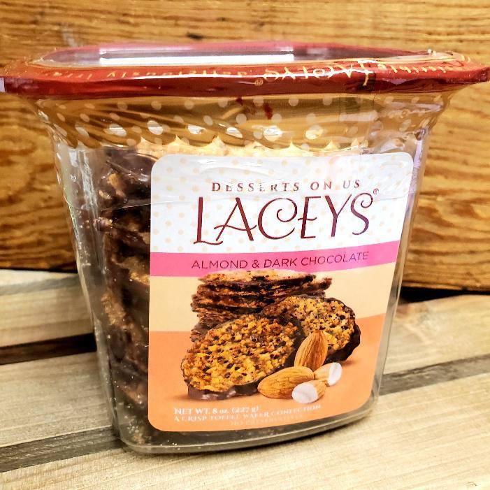 Lacey's Crisp Toffee Wafer Cookies | Almond Dark Chocolate Lacey's Crisp Toffee Wafer Cookies | Almond Dark Chocolate