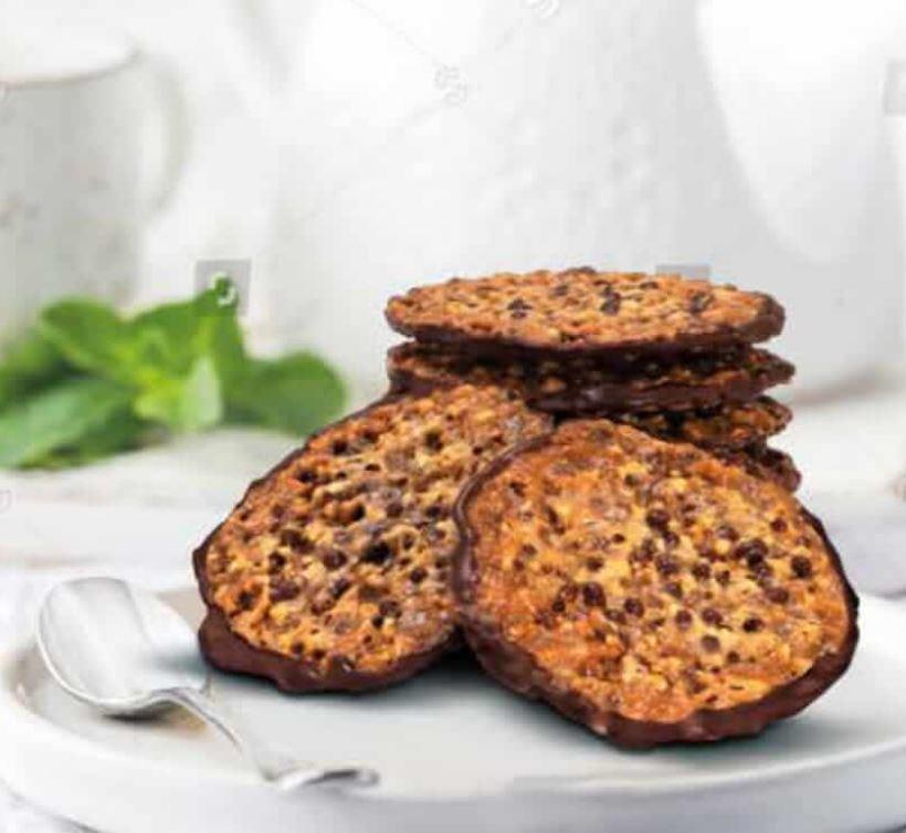 Lacey's Crisp Toffee Wafer Cookies | Almond Dark Chocolate Lacey's Crisp Toffee Wafer Cookies | Almond Dark Chocolate