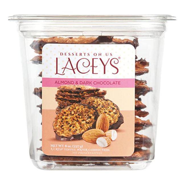 Lacey's Crisp Toffee Wafer Cookies | Almond Dark Chocolate Lacey's Crisp Toffee Wafer Cookies | Almond Dark Chocolate