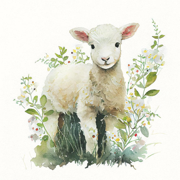 Beverage Napkin 5" x 5" LAMB Beverage Napkin 5" x 5"