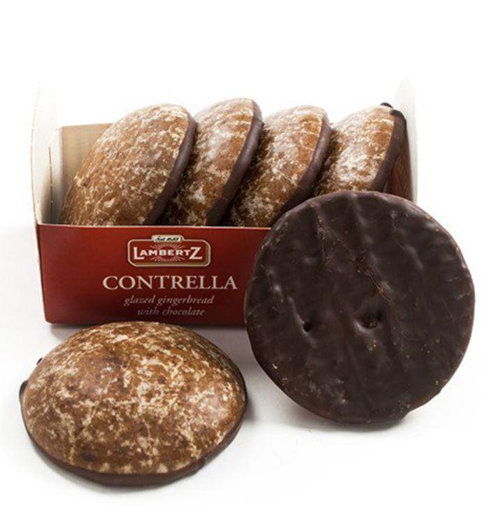 Lambertz Contrella Lebkuchen Oblaten | Glazed Gingerbread with Chocolate