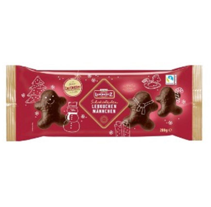 Lambertz Dark Chocolate Gingerbread Man Cookies