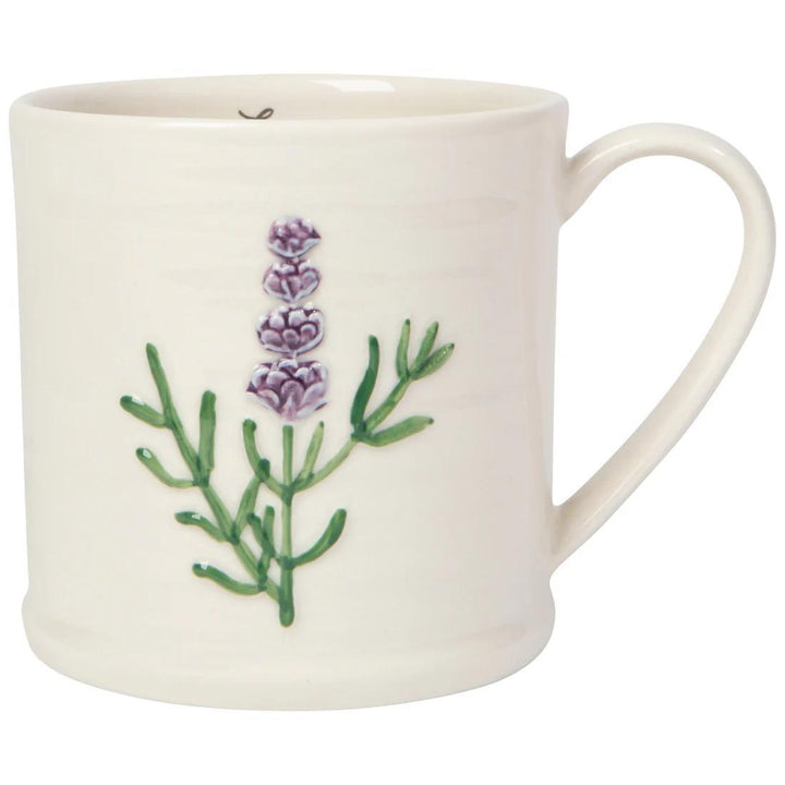Embossed Floral Mug Lavender Embossed Floral Mug