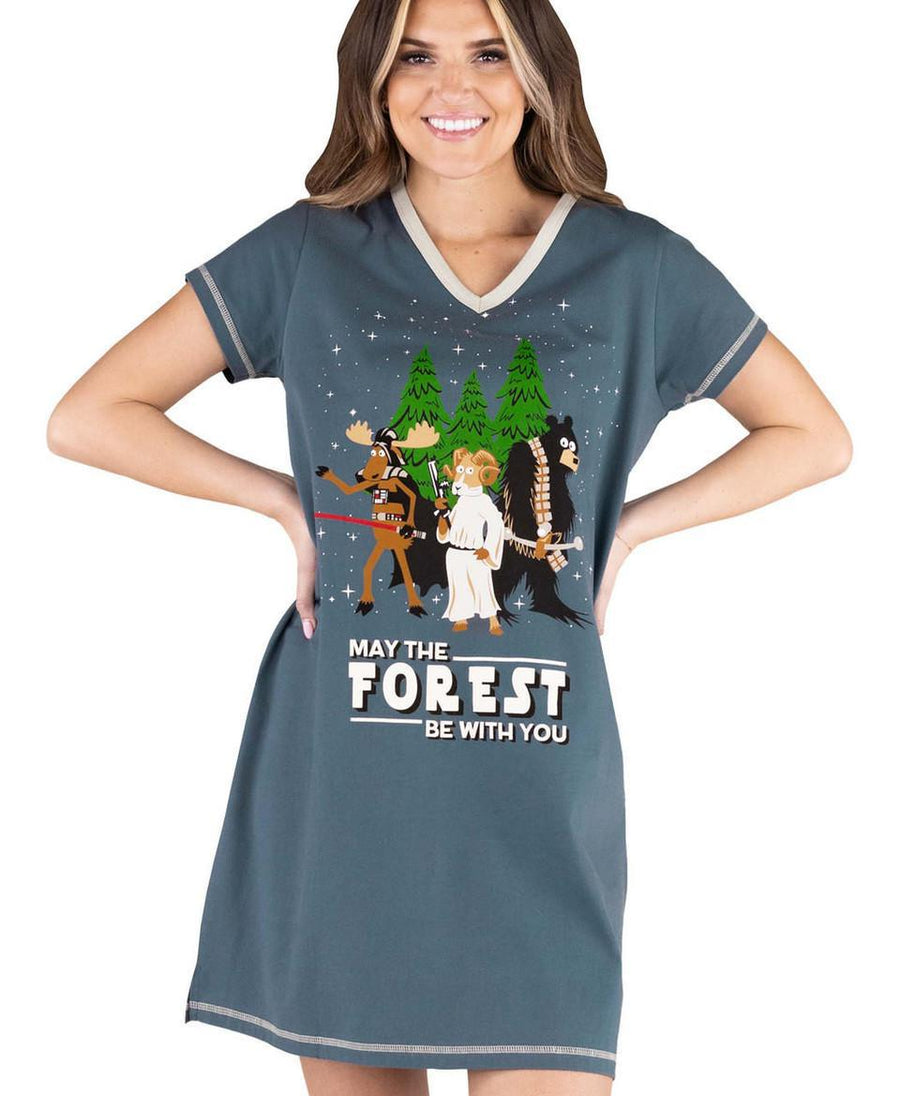 Lazy One May the Forest Be with you Sleep Nightshirt Lazy One May the Forest Be with you Sleep Nightshirt