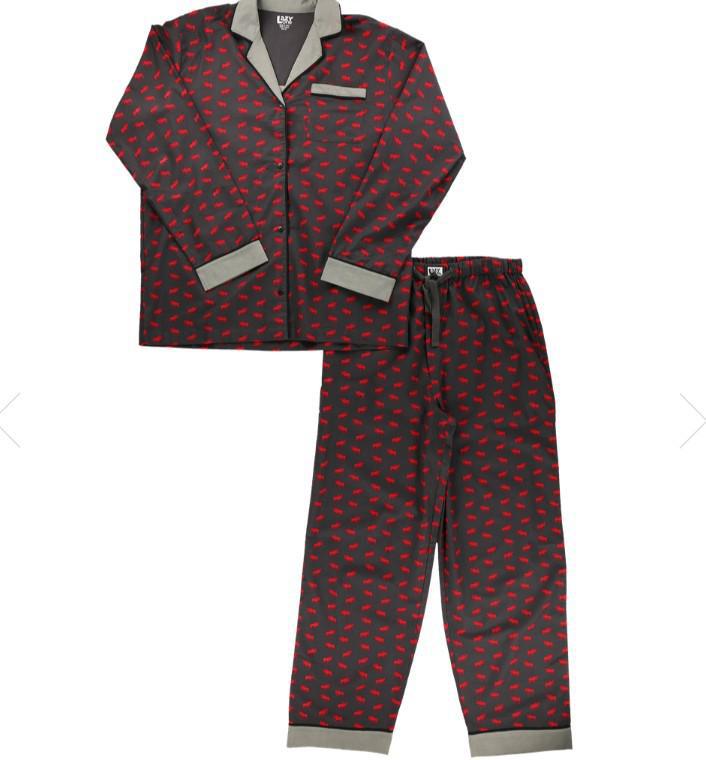 Lazy One Mini Moose Button-down Pajama Set Lazy One Mini Moose Button-down Pajama Set