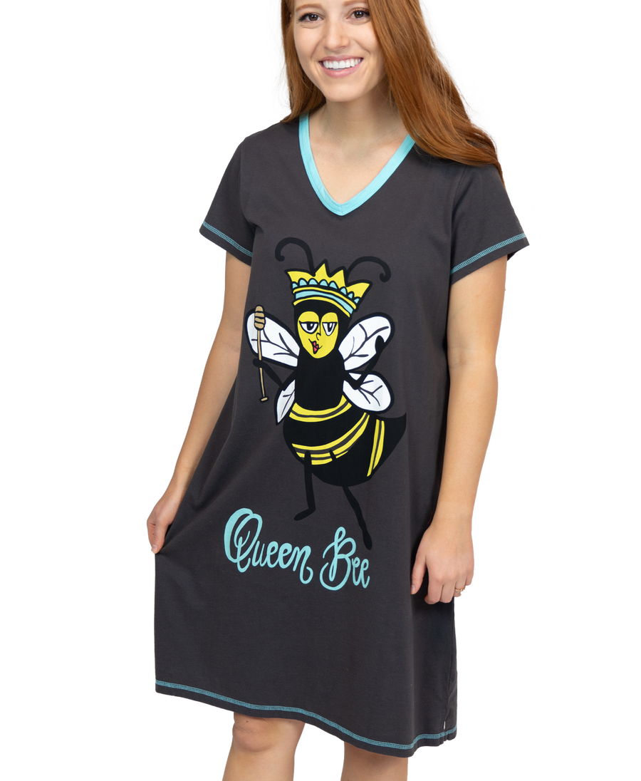Lazy One Queen Bee Night Shirt Lazy One Queen Bee Night Shirt