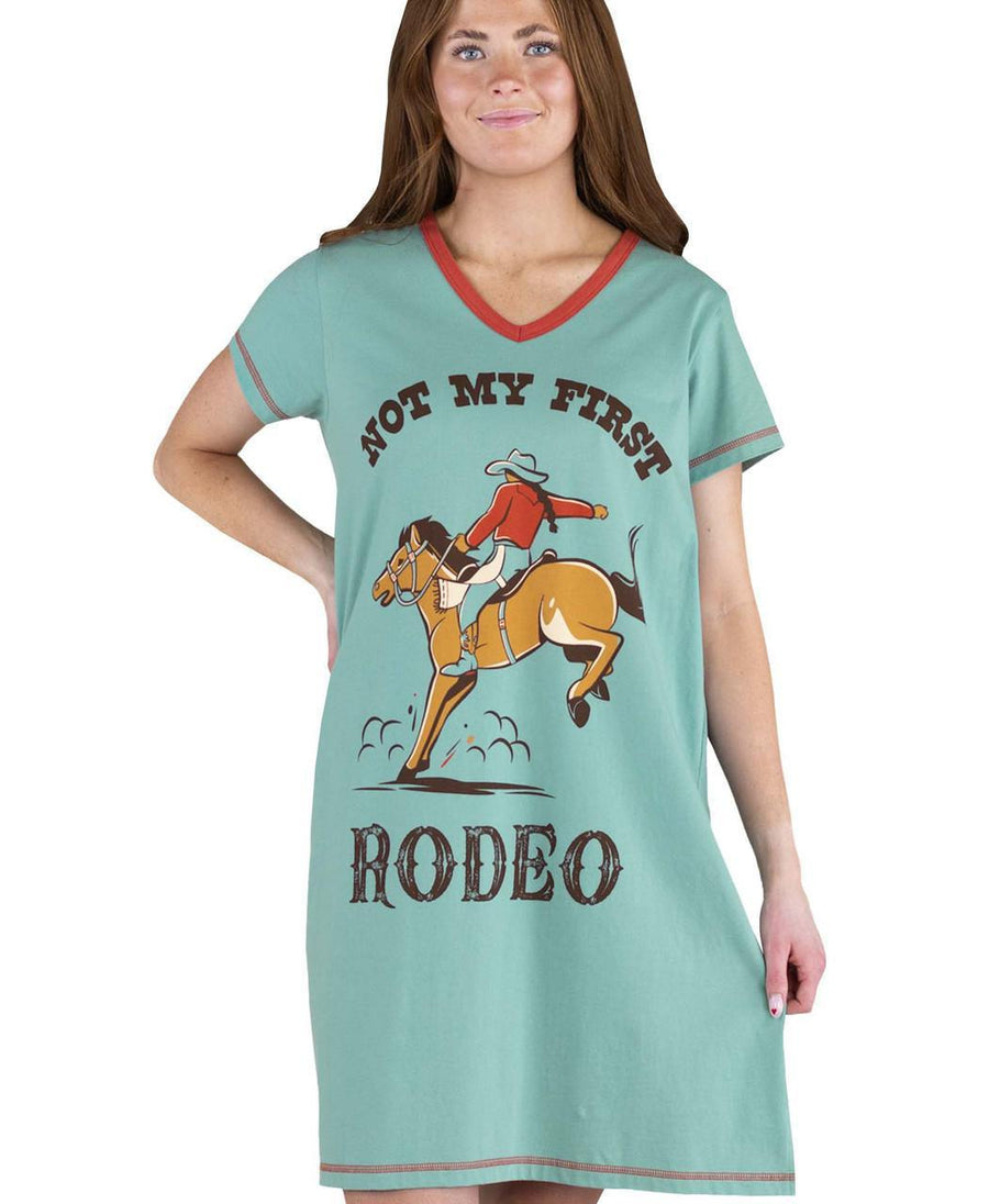 Lazy One Rodeo Women's V-neck Nightshirt Lazy One Rodeo Women's V-neck Nightshirt