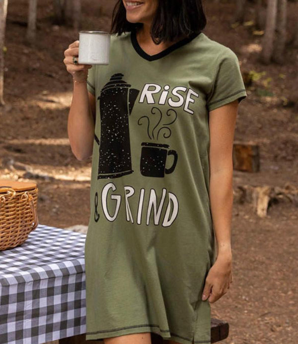 Lazy One Sleep Nightshirt | Rise & Grind Lazy One Sleep Nightshirt | Rise & Grind